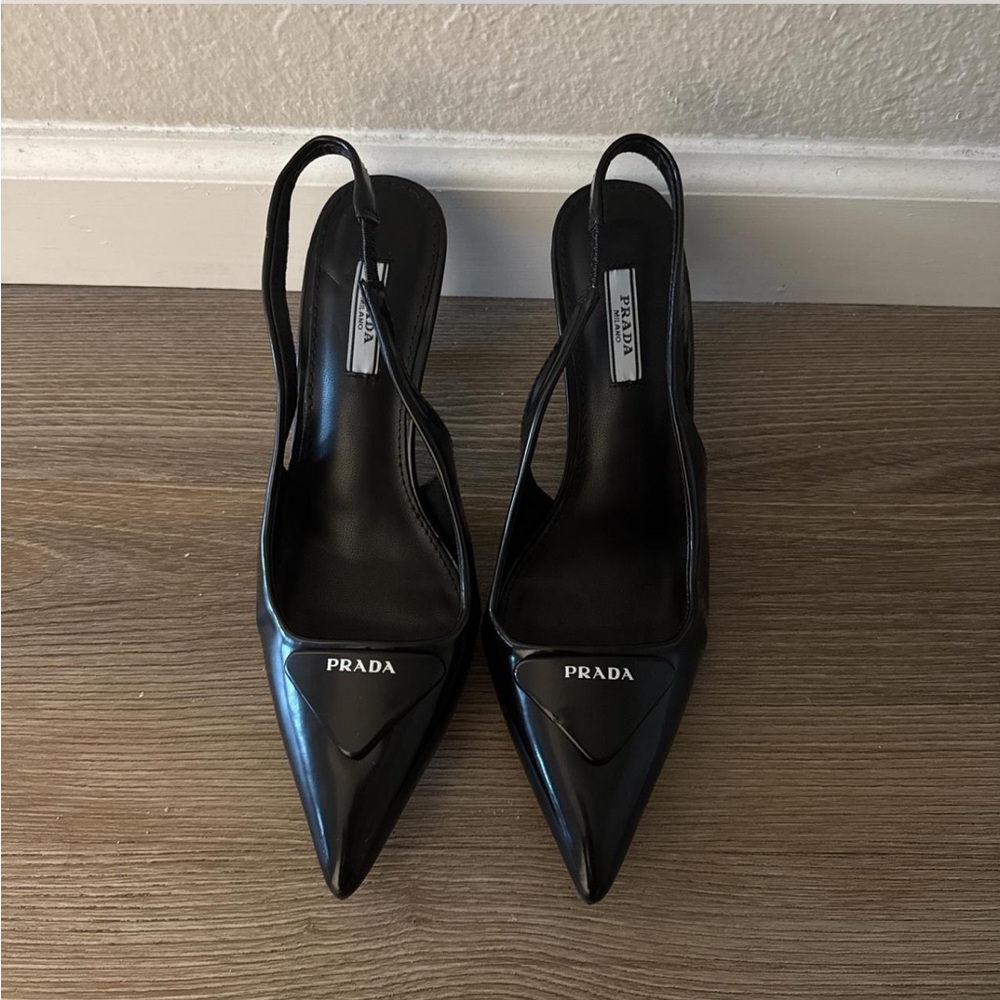 Prada Black Heels Elegant Design